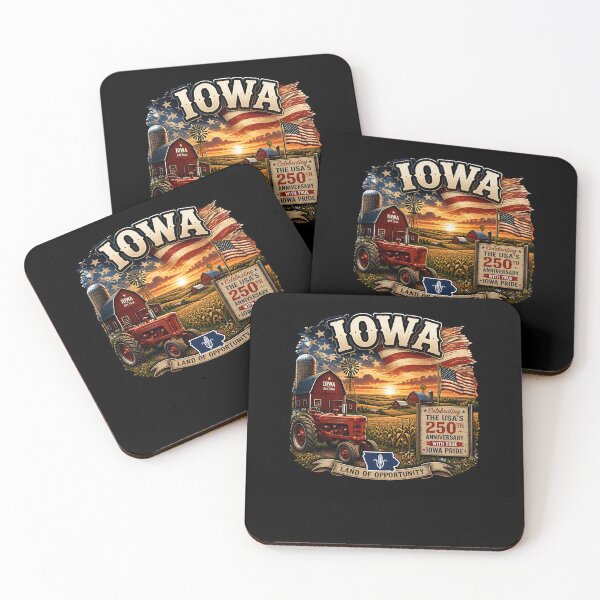 Item preview, Iowa 250th Anniversary Farm Pride Tractor Design designed and sold by No Limits T-Shirts.