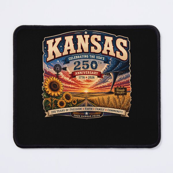 Item preview, Kansas 250th USA Anniversary State Pride designed and sold by No Limits T-Shirts.