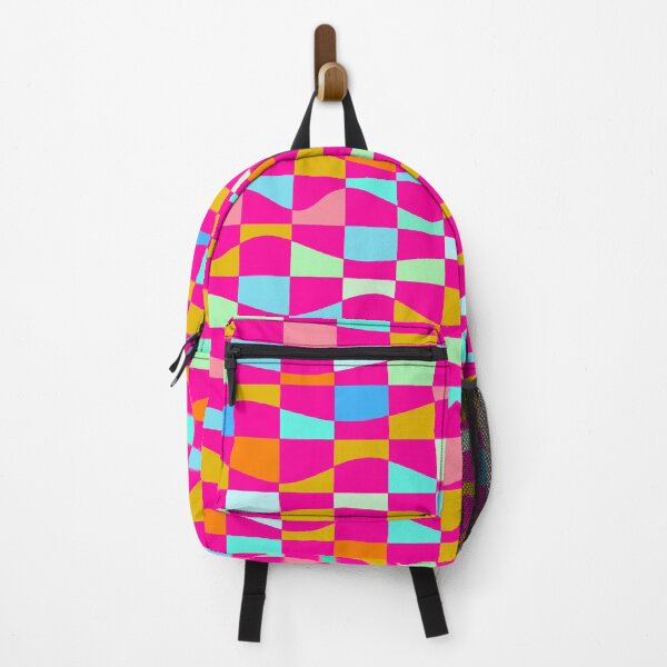 Item preview, Iconic Meditation Grid in Pink, Orange and Blue designed and sold by Deutschic.