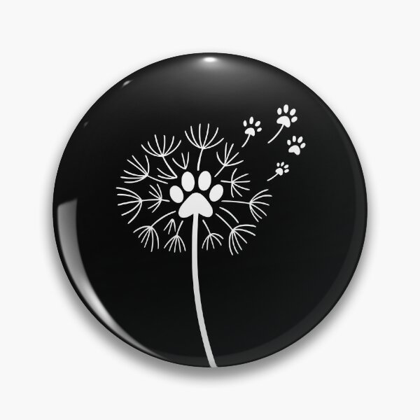 Item preview, White Paw Print Dandelion Memorial designed and sold by Corvoria.