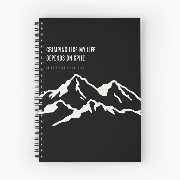 Item preview, Crimping Like My Life Depends On Spite Funny Bouldering Minimal Mountain designed and sold by SlothcoreVibes.