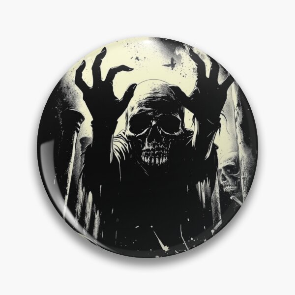 Item preview, Gothic Horror Silhouette Skull Art - Phantom Echoes designed and sold by ERODED SELF.