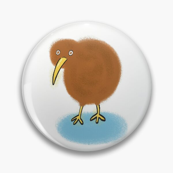 Item preview, Fluffy kiwi bird designed and sold by SombreroDoodles.