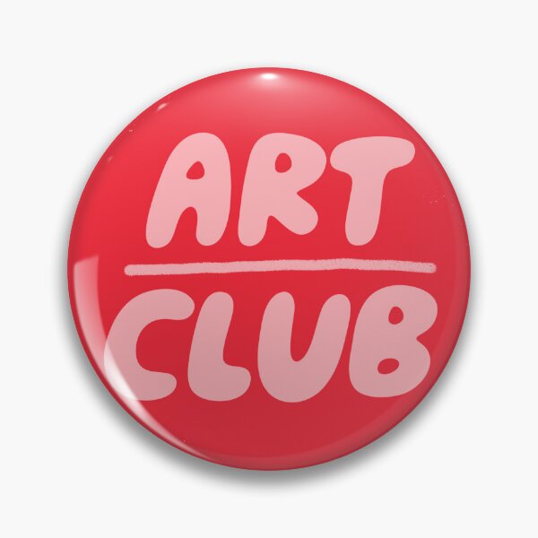 Artikelvorschau, Abzeichen des Kunstclubs (Rot) entworfen und verkauft von yellowflowerhut.