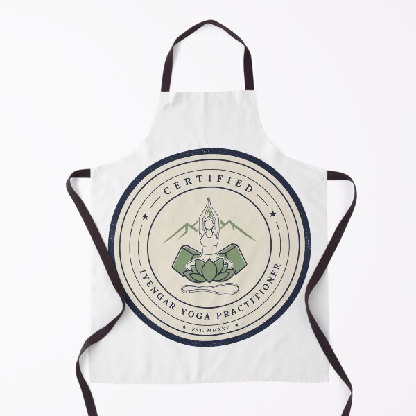 Item preview, Certified Iyengar Yoga Practitioner Badge – Alignment & Yoga Props Vintage Emblem designed and sold by ArcticFoxStudio.