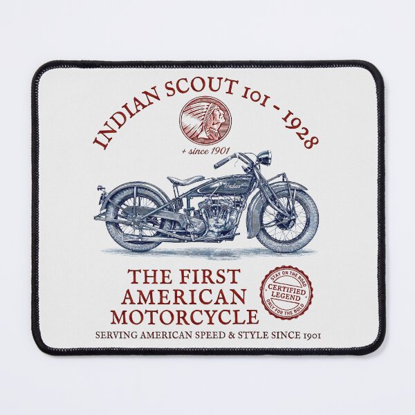 Item preview, Indian Scout 101 1928 Classic Vintage motorcycle Engraved Edition INDNMTRCYCL designed and sold by EdGraphy.