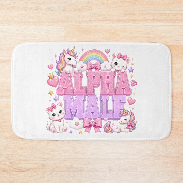 Item preview, Alpha Male Kawaii Unicorn Cat Rainbow designed and sold by aistrokeofart.