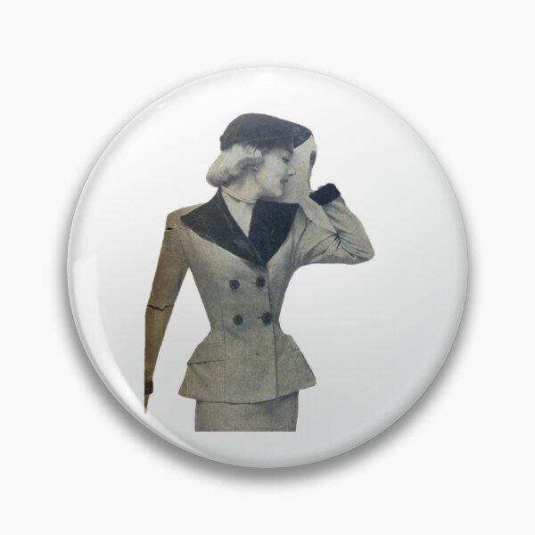 Item preview, Vintage 1950s Fashion Woman Double Breasted Suit Portrait designed and sold by Lilith.3x313 Vault.