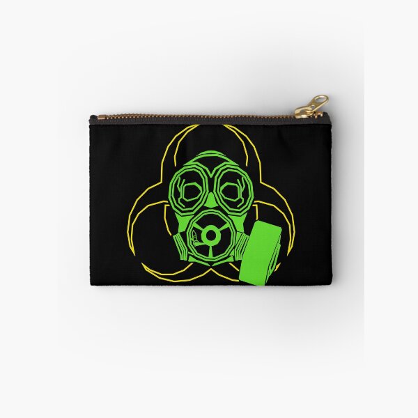 Item preview, Biohazard Skull Gas Mask – Toxic Green & Hazard Yellow designed and sold by Neon_Ronin.