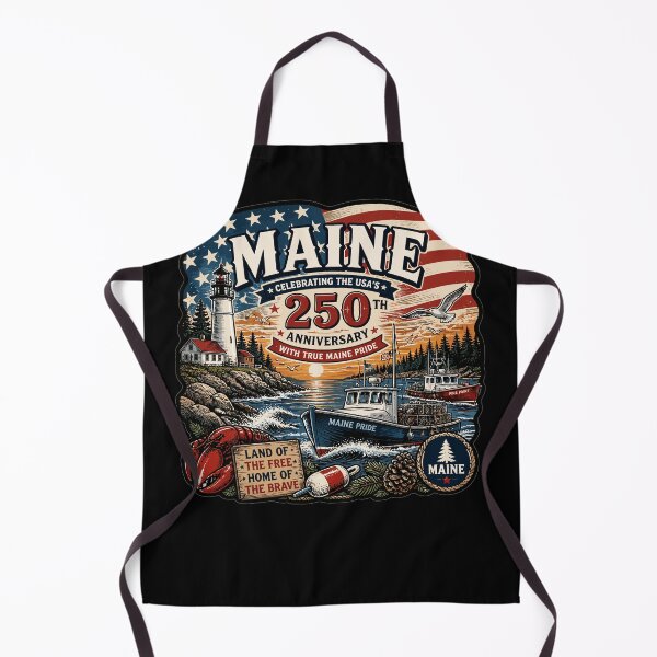 Item preview, Maine 250th USA Anniversary Lighthouse Lobster Boat designed and sold by No Limits T-Shirts.