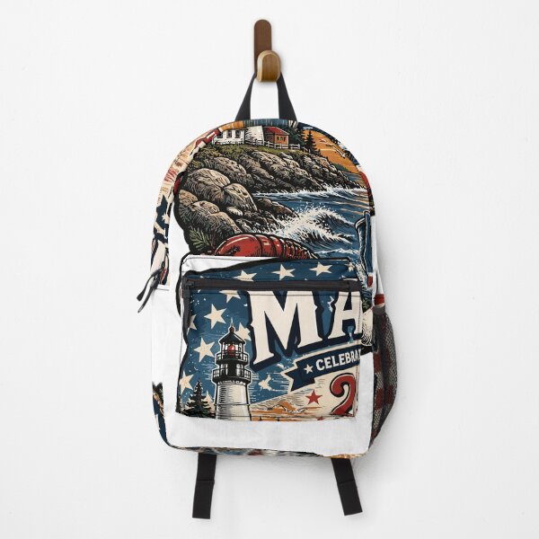 Item preview, Maine 250th USA Anniversary Lighthouse Lobster Boat designed and sold by No Limits T-Shirts.