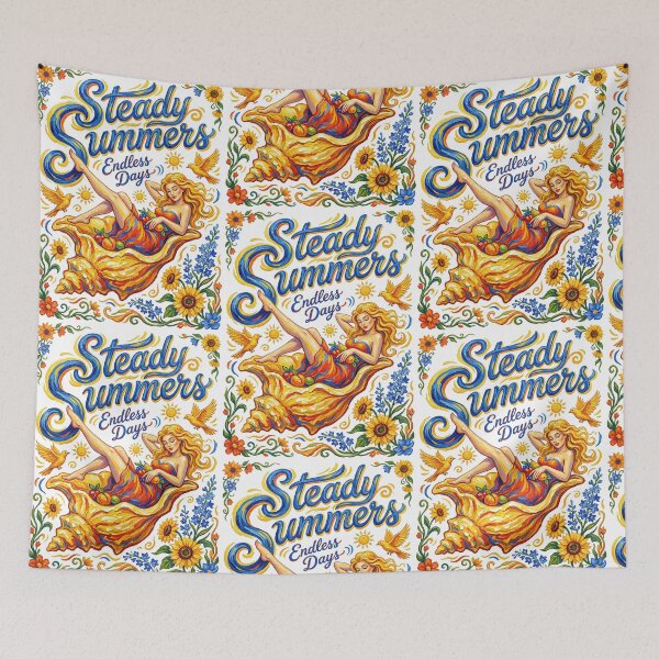Item preview, Steady Summers Endless Days Sunflower Vintage designed and sold by TeeARTHY.