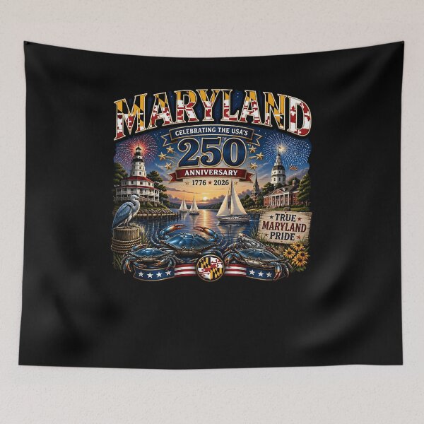 Item preview, Maryland 250th Anniversary True MD Pride Crabs designed and sold by No Limits T-Shirts.
