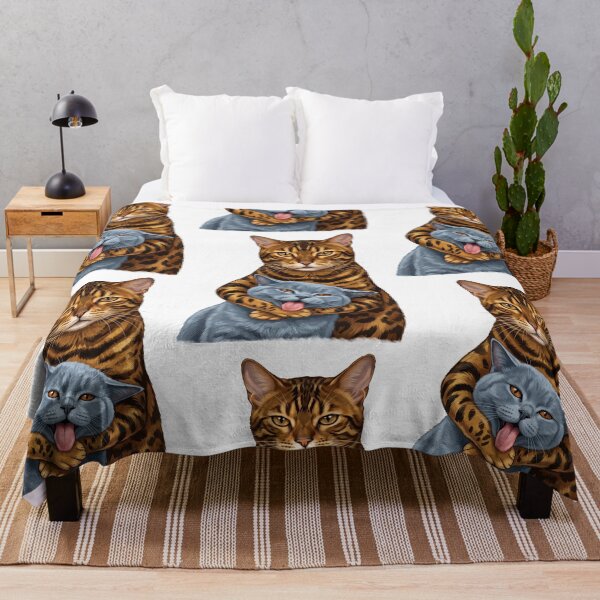 Item preview, Cute Domestic Cat fighting Small Kitten designed and sold by TeeARTHY.