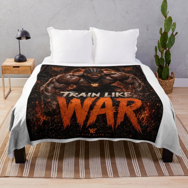 Item preview, TRAIN LIKE WAR – YAYA ELITE Dark Gym Motivation Design designed and sold by YAYA ELITE STREETWEAR.