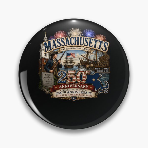 Item preview, Massachusetts 250th Anniversary US History Pride designed and sold by No Limits T-Shirts.