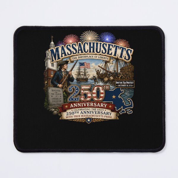 Item preview, Massachusetts 250th Anniversary US History Pride designed and sold by No Limits T-Shirts.