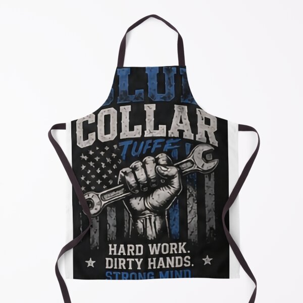 Item preview, Blue Collar Tough Hard Work Dirty Hands Strong Mind Patriotic Mechanic designed and sold by 18 Life Outlaw.