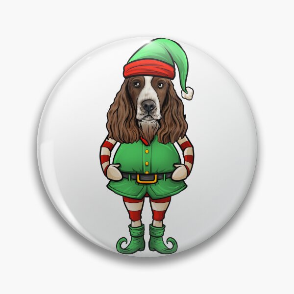 Item preview, Springer Spaniel Christmas Elf designed and sold by whyitsme.