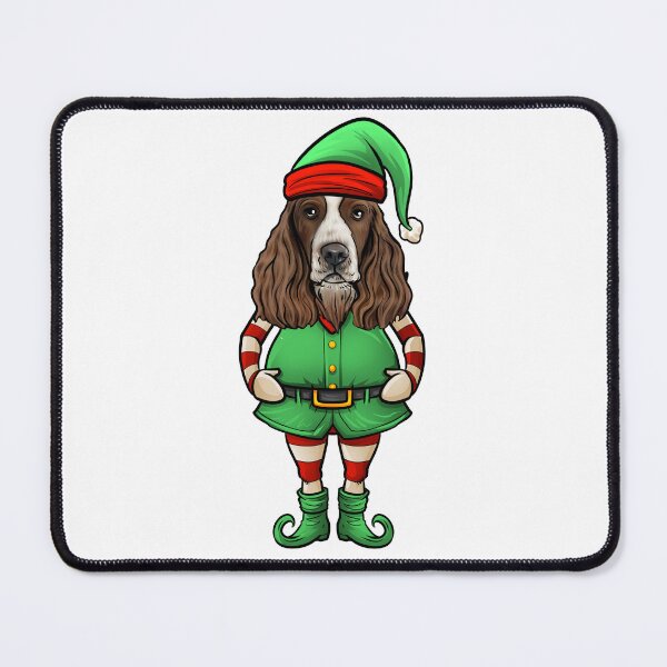 Item preview, Springer Spaniel Christmas Elf designed and sold by whyitsme.