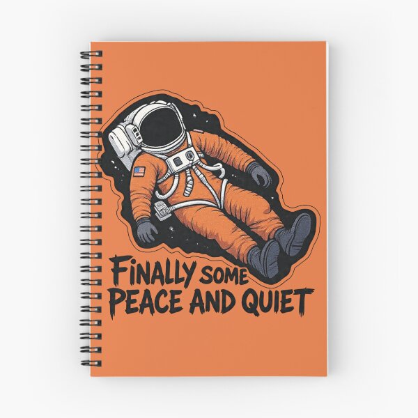 Item preview, Finally Some Peace And Quiet Astronaut Funny Sticker designed and sold by BooDesignStudio.