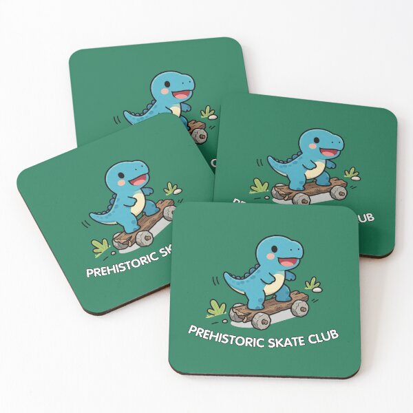 Item preview, Prehistoric Skate Club – Cute Dinosaur Skateboarding Design designed and sold by BCapybara.