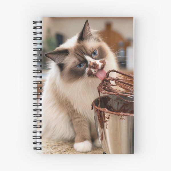 Item preview, Ragdoll Cat Licking the Mixer designed and sold by Maria Dryfhout.