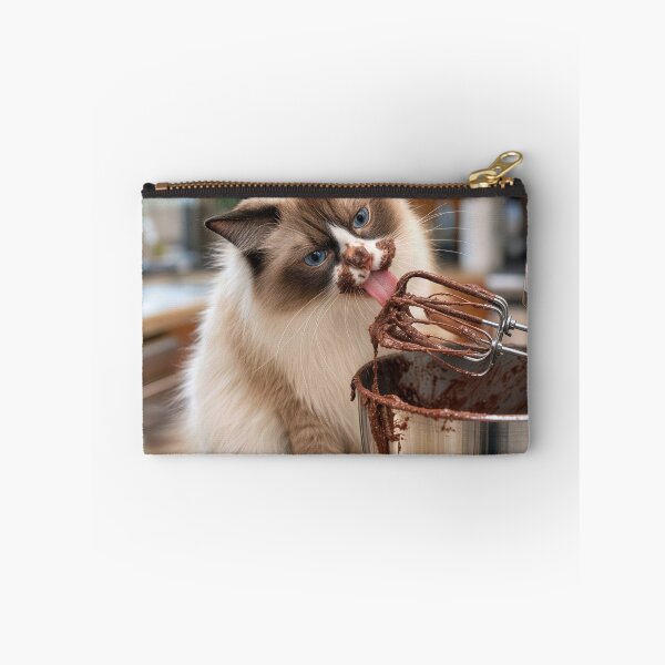 Item preview, Ragdoll Cat Licking the Mixer designed and sold by Maria Dryfhout.