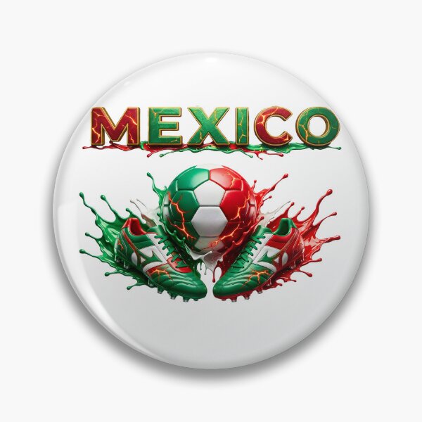 Item preview, Mexico Soccer Ball and Cleats | Mexican Football Fan Design | Green White Red Sports Graphic designed and sold by ArtSpark Studio.