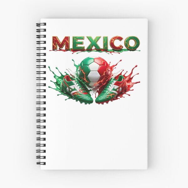 Item preview, Mexico Soccer Ball and Cleats | Mexican Football Fan Design | Green White Red Sports Graphic designed and sold by ArtSpark Studio.