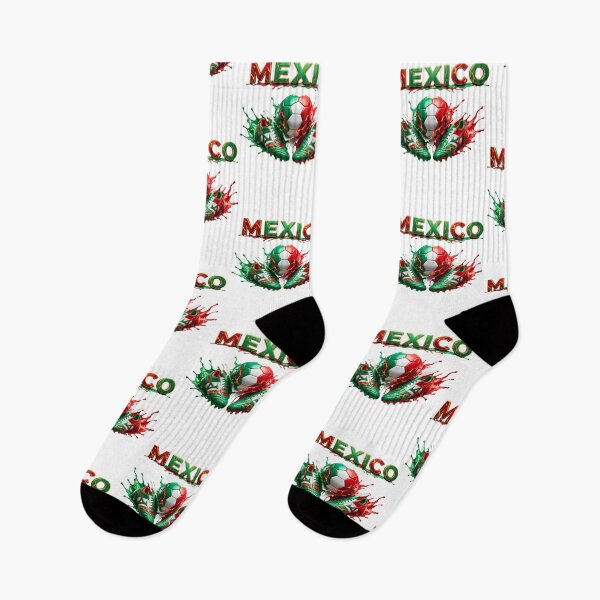 Item preview, Mexico Soccer Ball and Cleats | Mexican Football Fan Design | Green White Red Sports Graphic designed and sold by ArtSpark Studio.