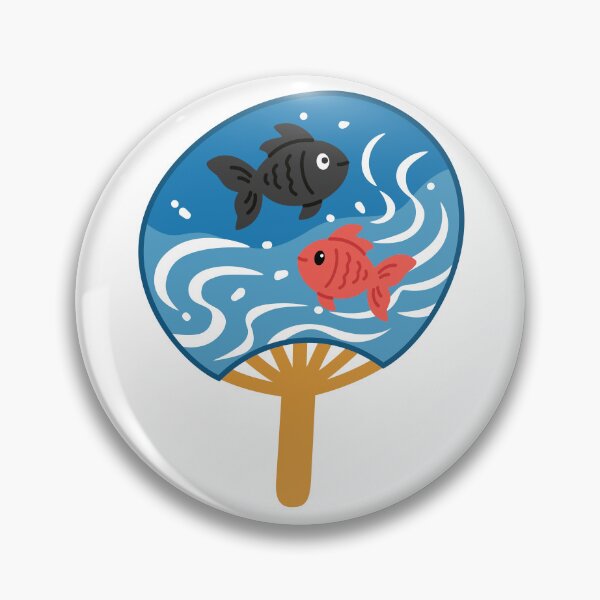 Item preview, Japanese Round Fan Goldfish Pattern designed and sold by Anne97s.