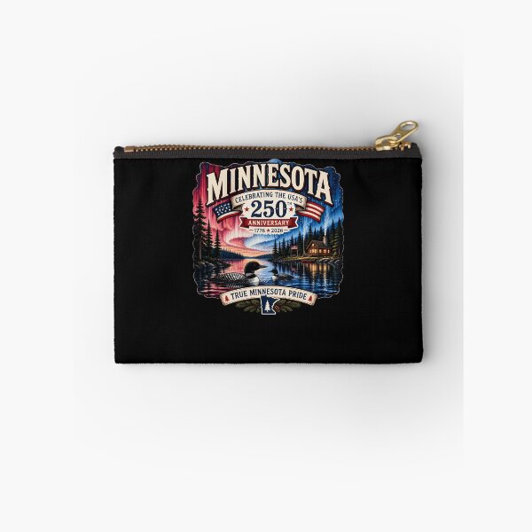 Item preview, Minnesota 250th Anniversary USA Loon Aurora Borealis designed and sold by No Limits T-Shirts.
