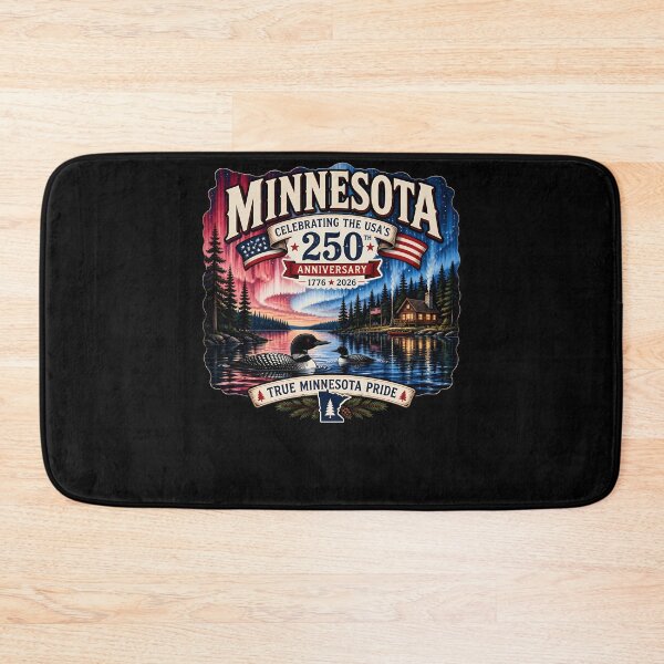Item preview, Minnesota 250th Anniversary USA Loon Aurora Borealis designed and sold by No Limits T-Shirts.