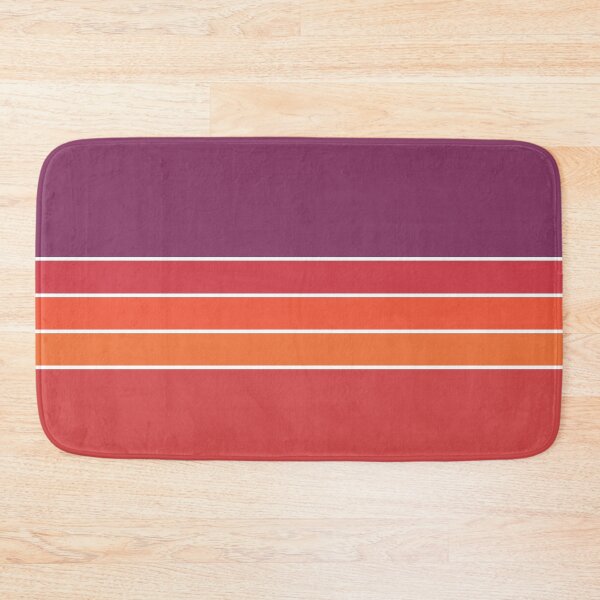 Item preview, 70s Florida Sunset Vintage Retro Stripes in Purple, Coral and Orange designed and sold by Deutschic.