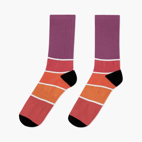 Item preview, 70s Florida Sunset Vintage Retro Stripes in Purple, Coral and Orange designed and sold by Deutschic.
