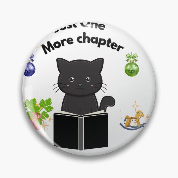 Item preview, Just One More Chapter Cute Black Cat Reading Book Nerd designed and sold by vibecraft_studio2.