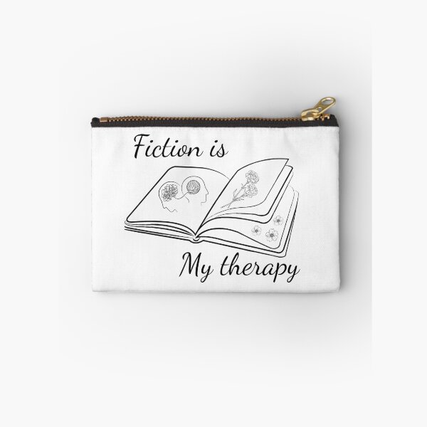 Item preview, Fiction Is My Therapy Book Lover Floral Illustration T-Shirt designed and sold by Daily Mood Studio.