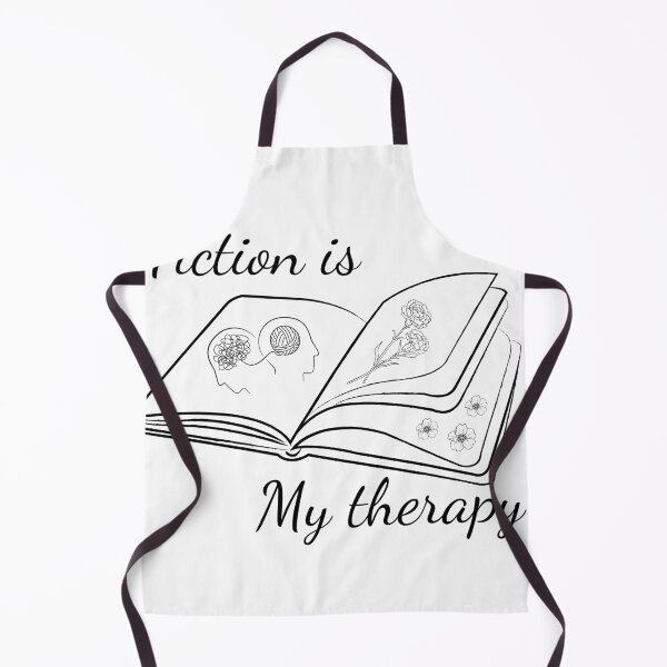 Item preview, Fiction Is My Therapy Book Lover Floral Illustration T-Shirt designed and sold by Daily Mood Studio.
