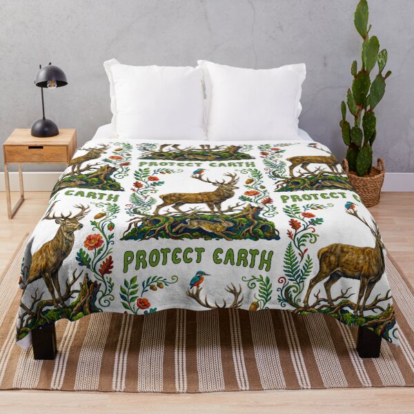 Item preview, Protect Earth Majestic Deer Forest designed and sold by TeeARTHY.