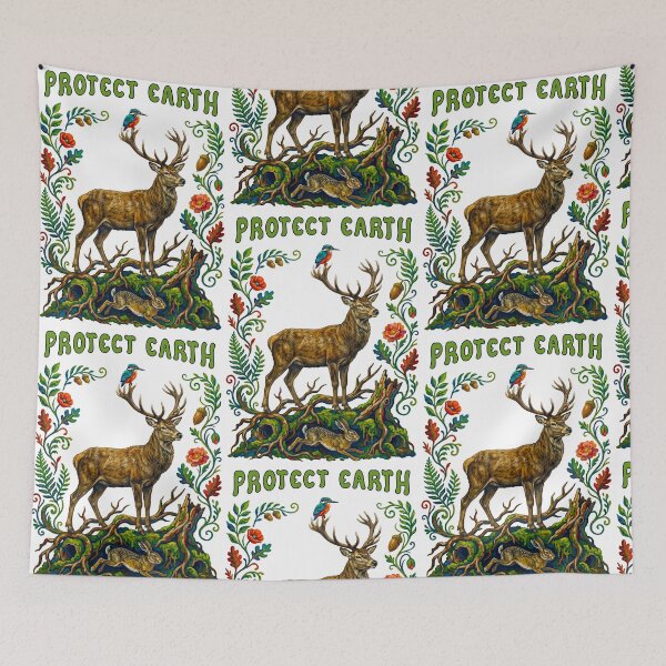 Item preview, Protect Earth Majestic Deer Forest  designed and sold by TeeARTHY.