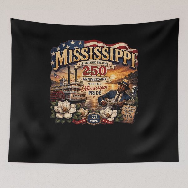 Item preview, Mississippi 250th Anniversary American Pride designed and sold by No Limits T-Shirts.