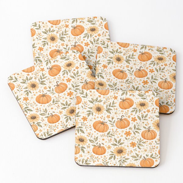 Item preview, Vintage Pumpkin Pattern Scrapbook Gift for mom or her | Rustic Sunflower Print Stationery Gift for students or teachers | Cozy Autumn Floral Design Gift for girls | Botanical Thanksgiving Pattern Gift designed and sold by VivaFy.