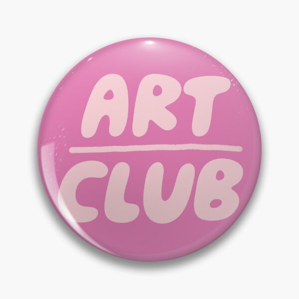 Artikelvorschau, Abzeichen des Kunstclubs (lila) entworfen und verkauft von yellowflowerhut.