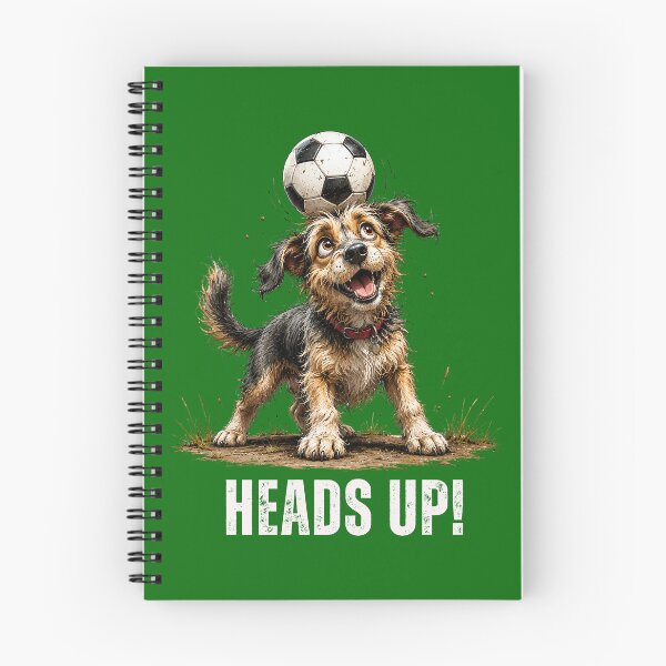 Item preview, Heads Up – Football Scruffy Dog Illustration designed and sold by PAPIRO SIGLO XXI.