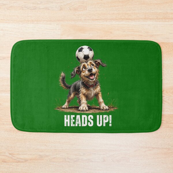 Item preview, Heads Up – Football Scruffy Dog Illustration designed and sold by PAPIRO SIGLO XXI.