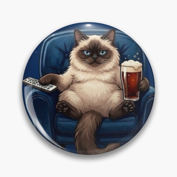 Item preview, Best Cat Dad Ever Shirt Funny Siamese Cat Beer Remote Gift designed and sold by IRON SIREN.