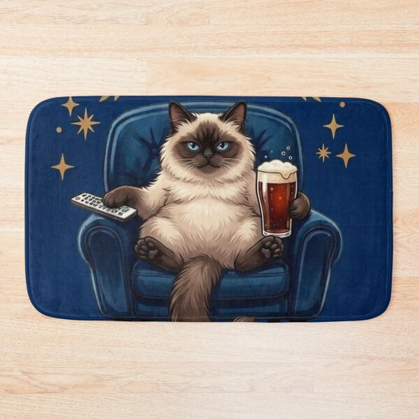 Item preview, Best Cat Dad Ever Shirt Funny Siamese Cat Beer Remote Gift designed and sold by IRON SIREN.
