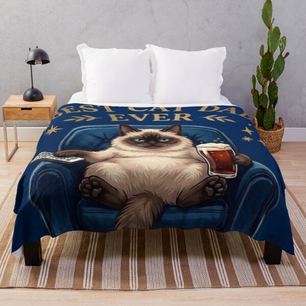 Item preview, Best Cat Dad Ever Shirt Funny Siamese Cat Beer Remote Gift designed and sold by IRON SIREN.