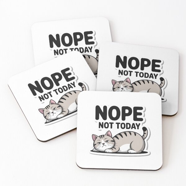 Item preview, Nope Not Today | Kittens' | Sticker designed and sold by animenosekaiii.